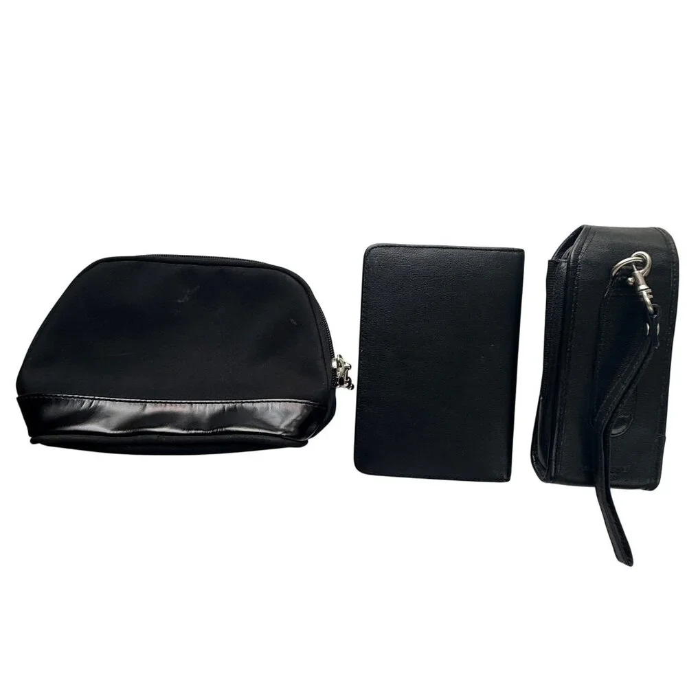 The Disney Store Y2K Mickey Mouse Black Leather 1928 3 Piece Set
